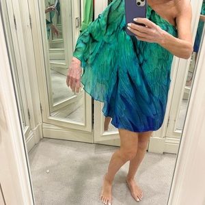 Roberto cavalli one shoulder dress